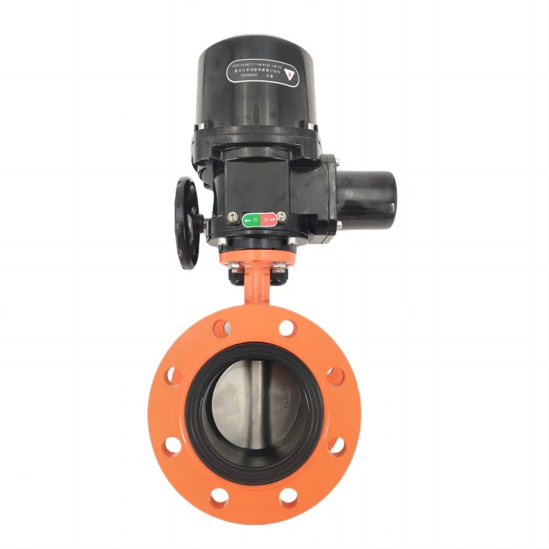 electric flange butterfly valve electric flange butterfly valve